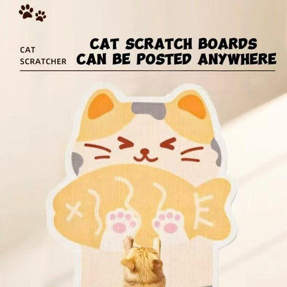 Greedy Cat Wall Scratcher