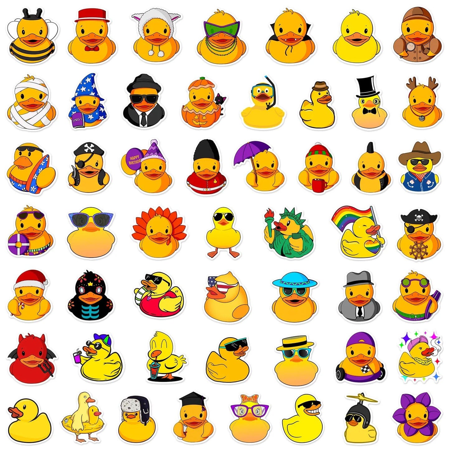 50 Duck Stickers - Klerive