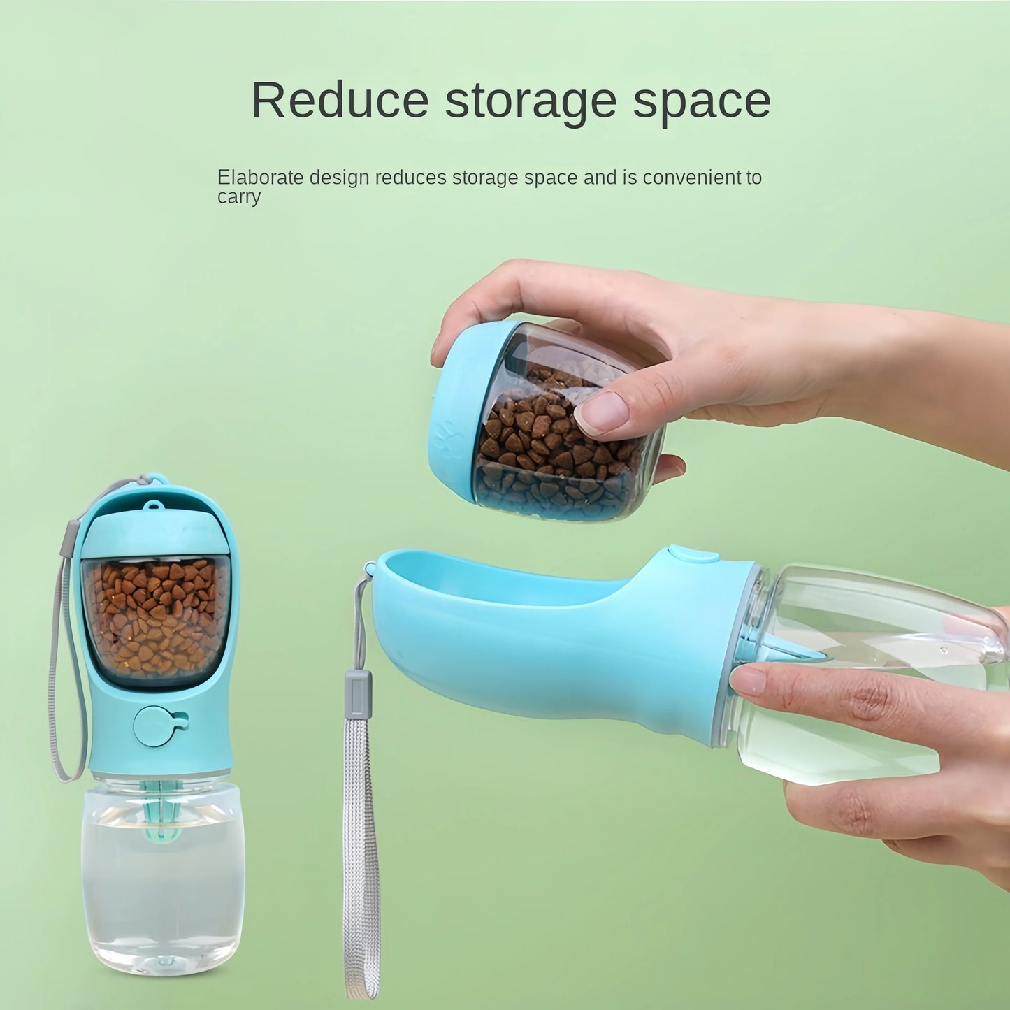 Portable Pet Food/Water Carrier