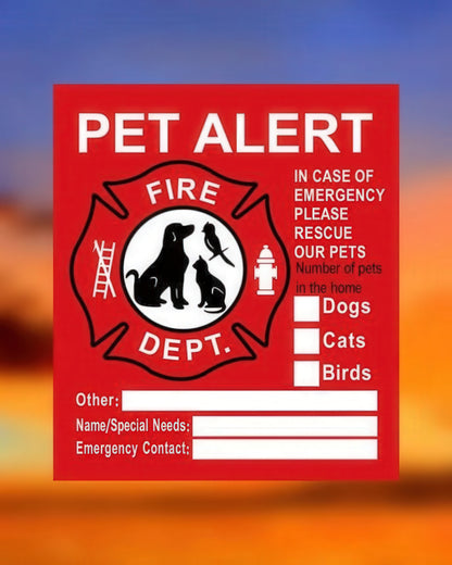 Pet Alert Stickers